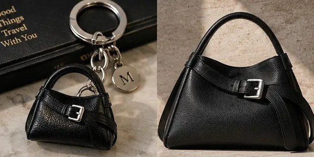 לפני ואחרי עם הפקודה /keychain: מחזיק מפתחות מיניאטורי