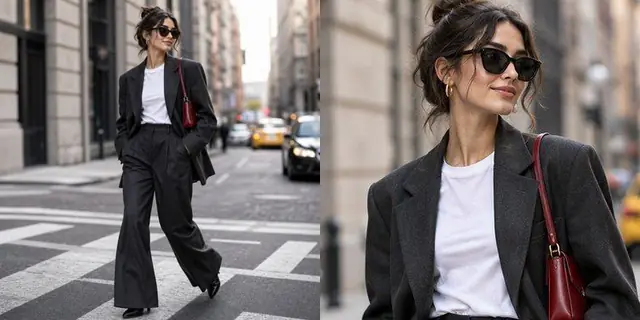 לפני ואחרי עם הפקודה /streetstyle: צילום אופנת רחוב, באמצע צעד
