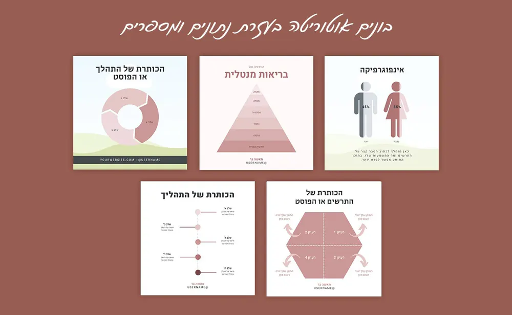תבניות אינפוגרפיקה
