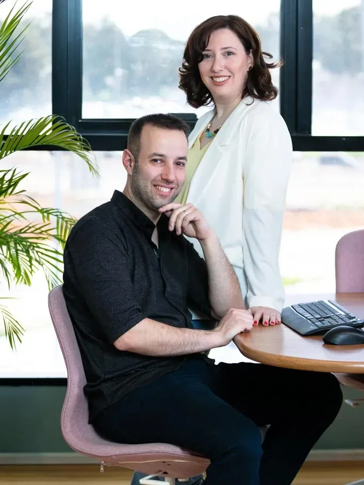 מאשה בר ואלי בורצ׳נקו בסטודיו