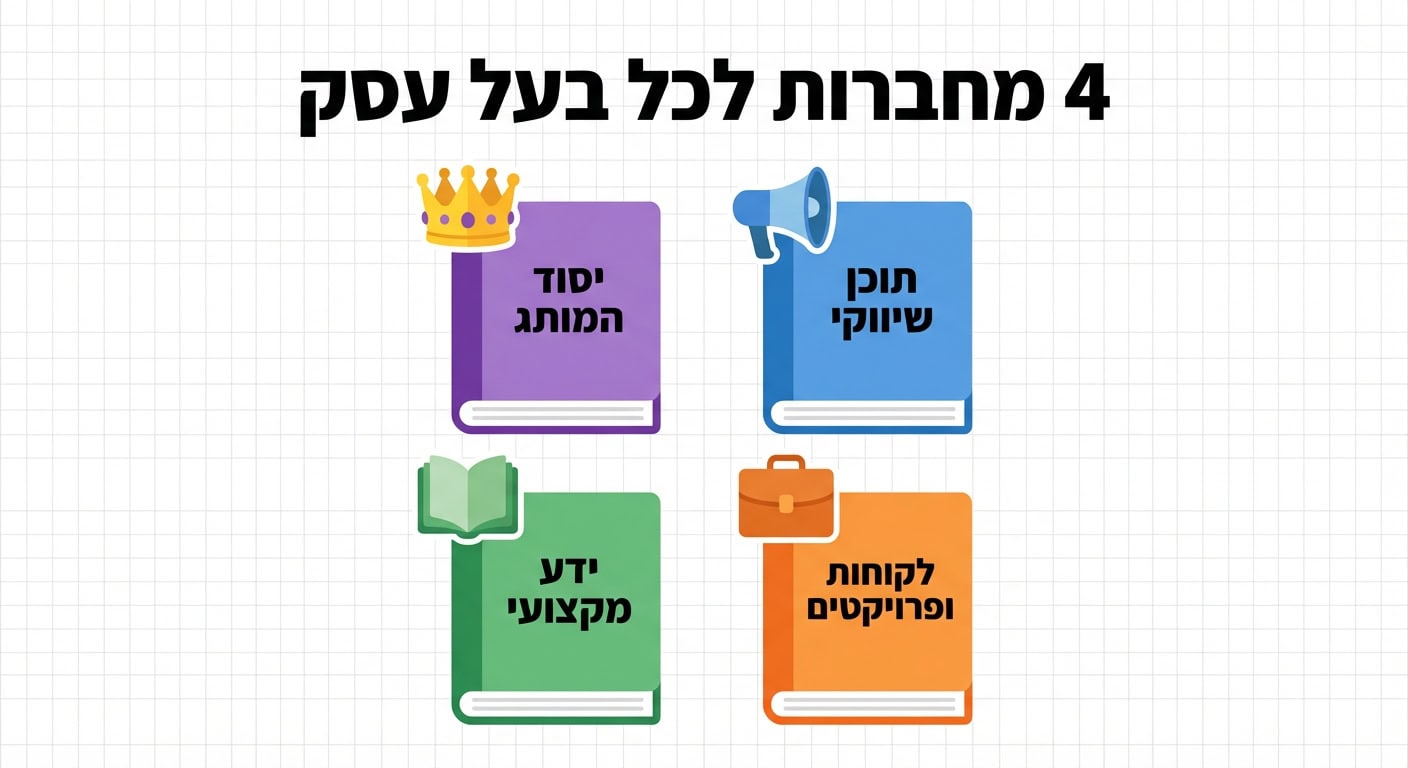4 מחברות שכל בעל עסק חייב