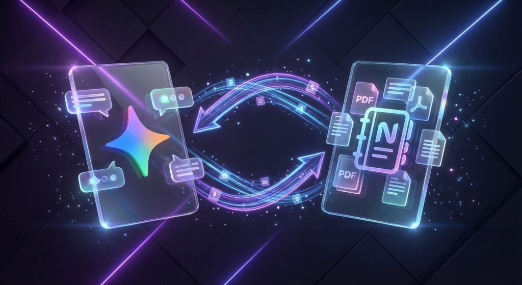סנכרון דו כיווני בין Gemini ו NotebookLM